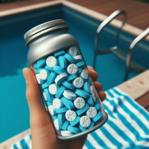 Pool chlorine tablets