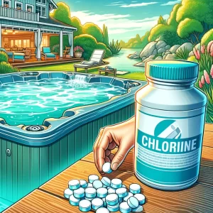 Pictures of chlorine tablets used in hot tubs
